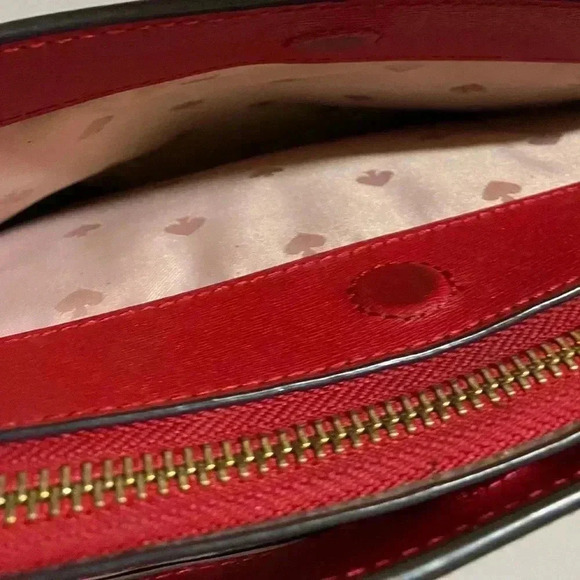 Kate spade red saffiano leather satchel handbag - Picture 6 of 15